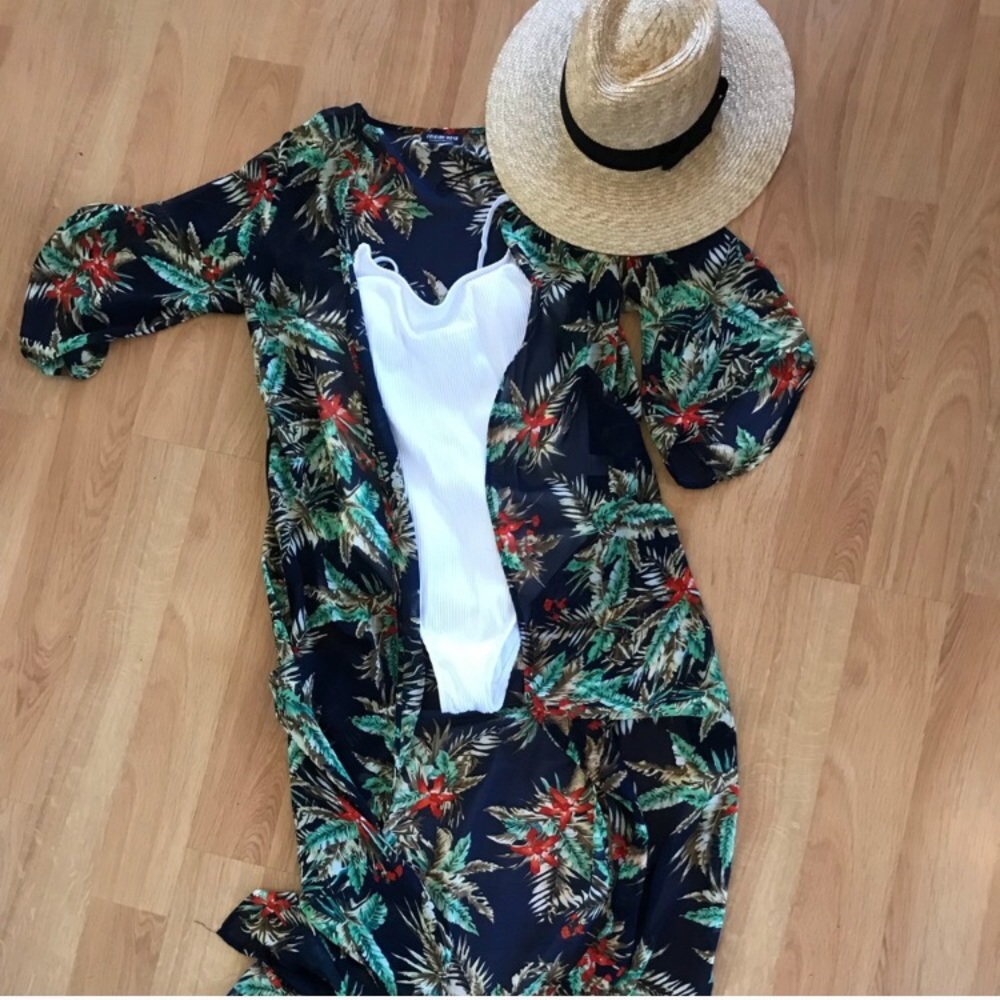 Fashion nova kimono beach cover